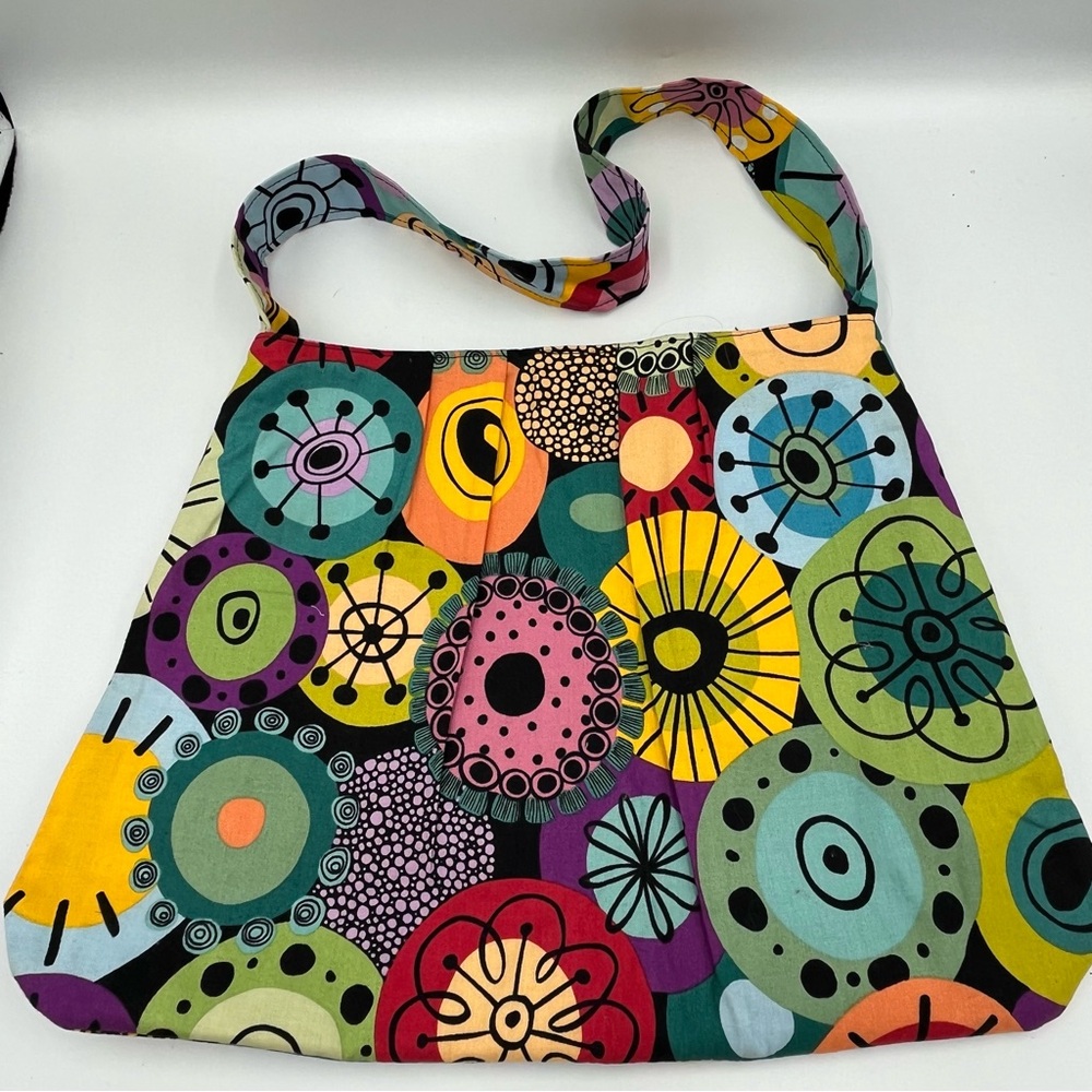 Colorful Patterned Women's‎ Shoulder Bag Vibrant Fun Boho Festival Funky Unique